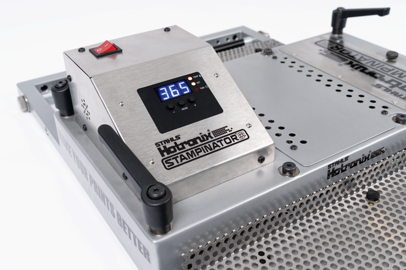 Hotronix Stampinator 480 flash cure and heat press unit for automatic textile presses