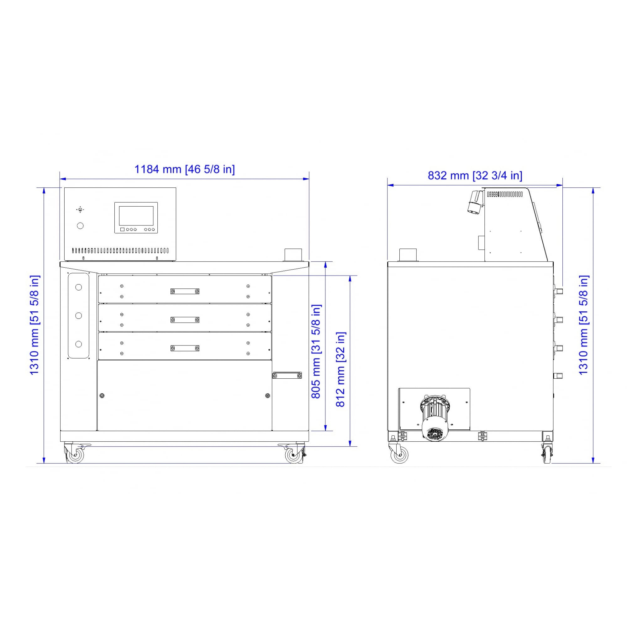 Dido Shop DTG & DTF Drawer Dryer (Single Phase)