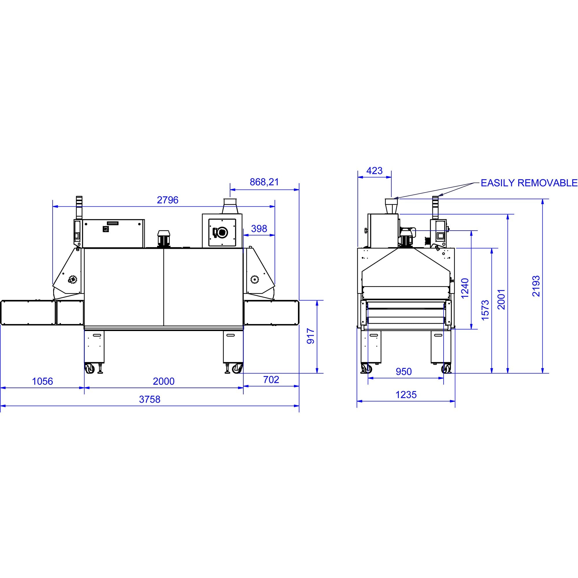 Ace 950 Electric DTG Conveyor Dryer
