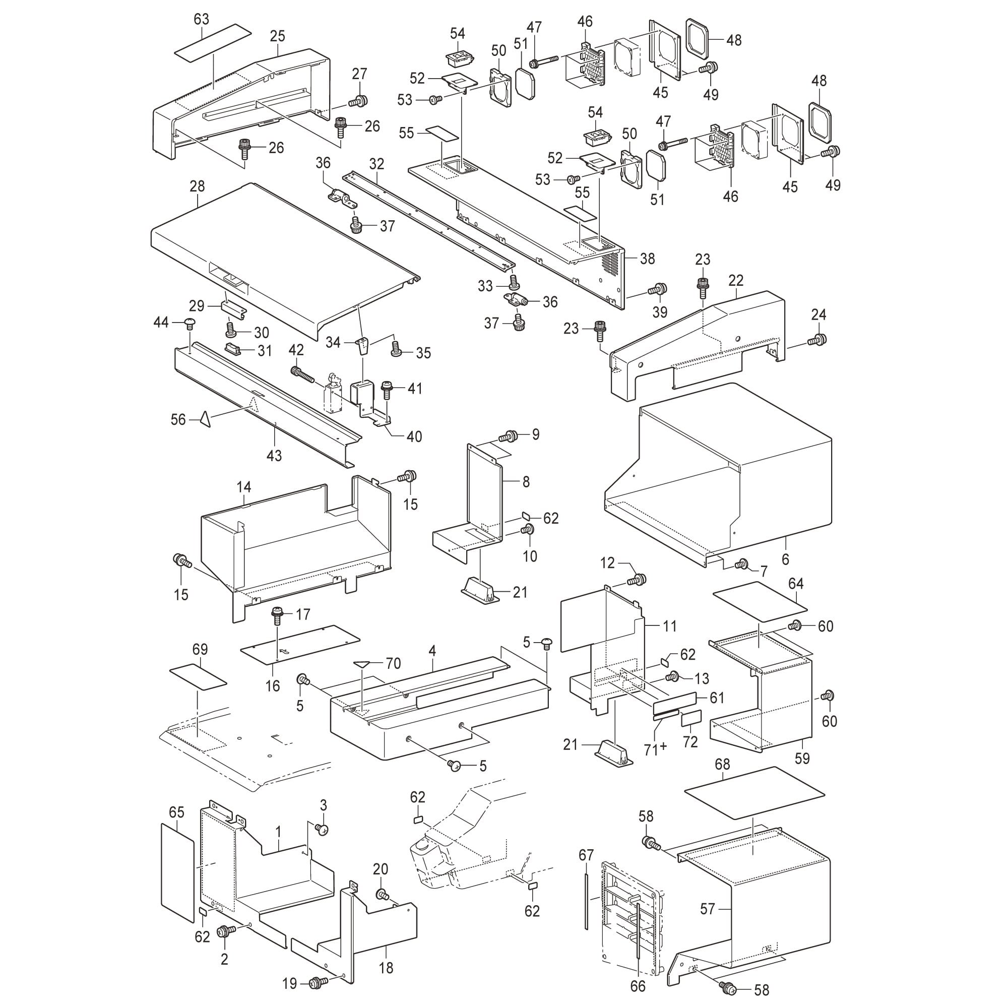 Brother GTX Outer Casings Parts