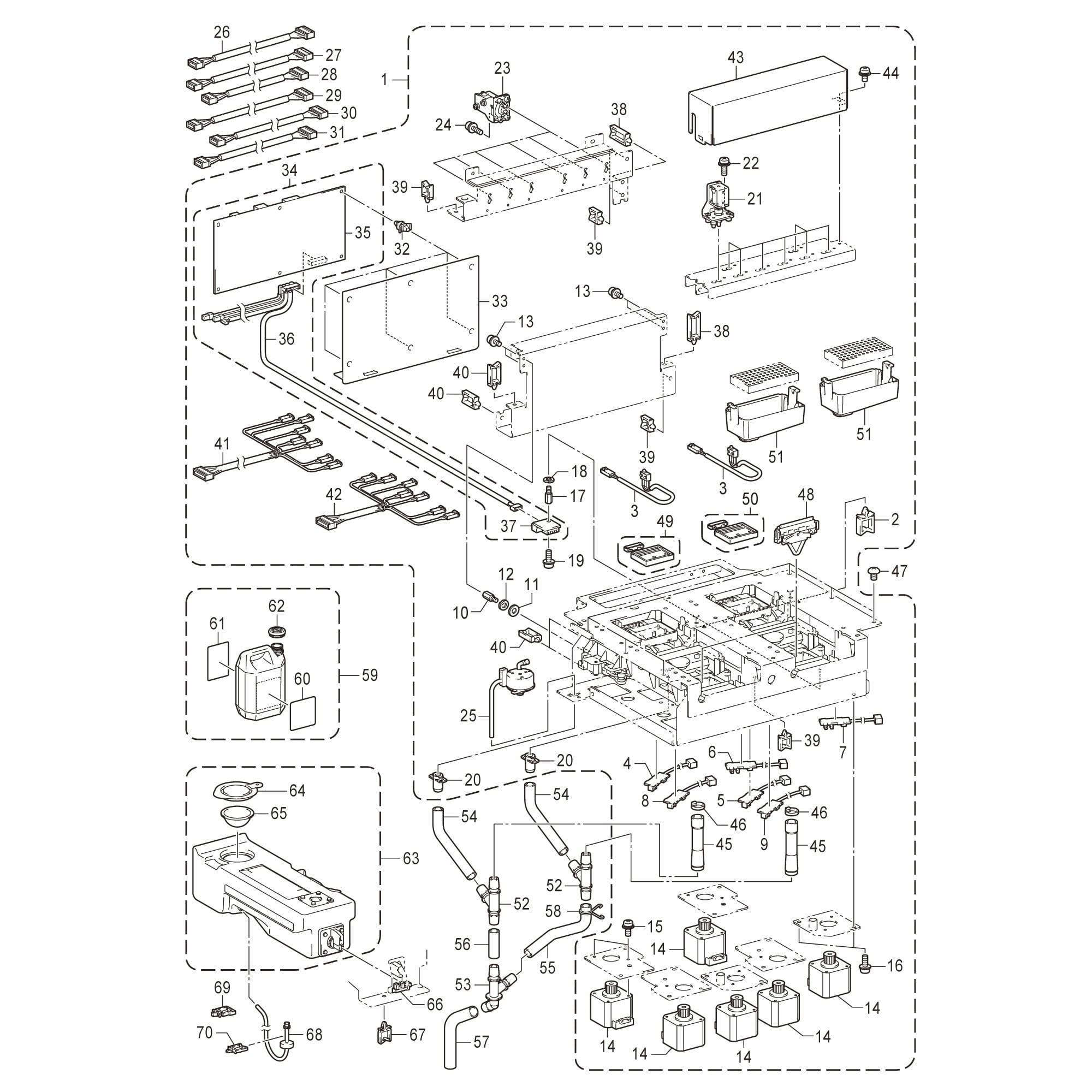 Brother GTX Maintenance Unit Parts