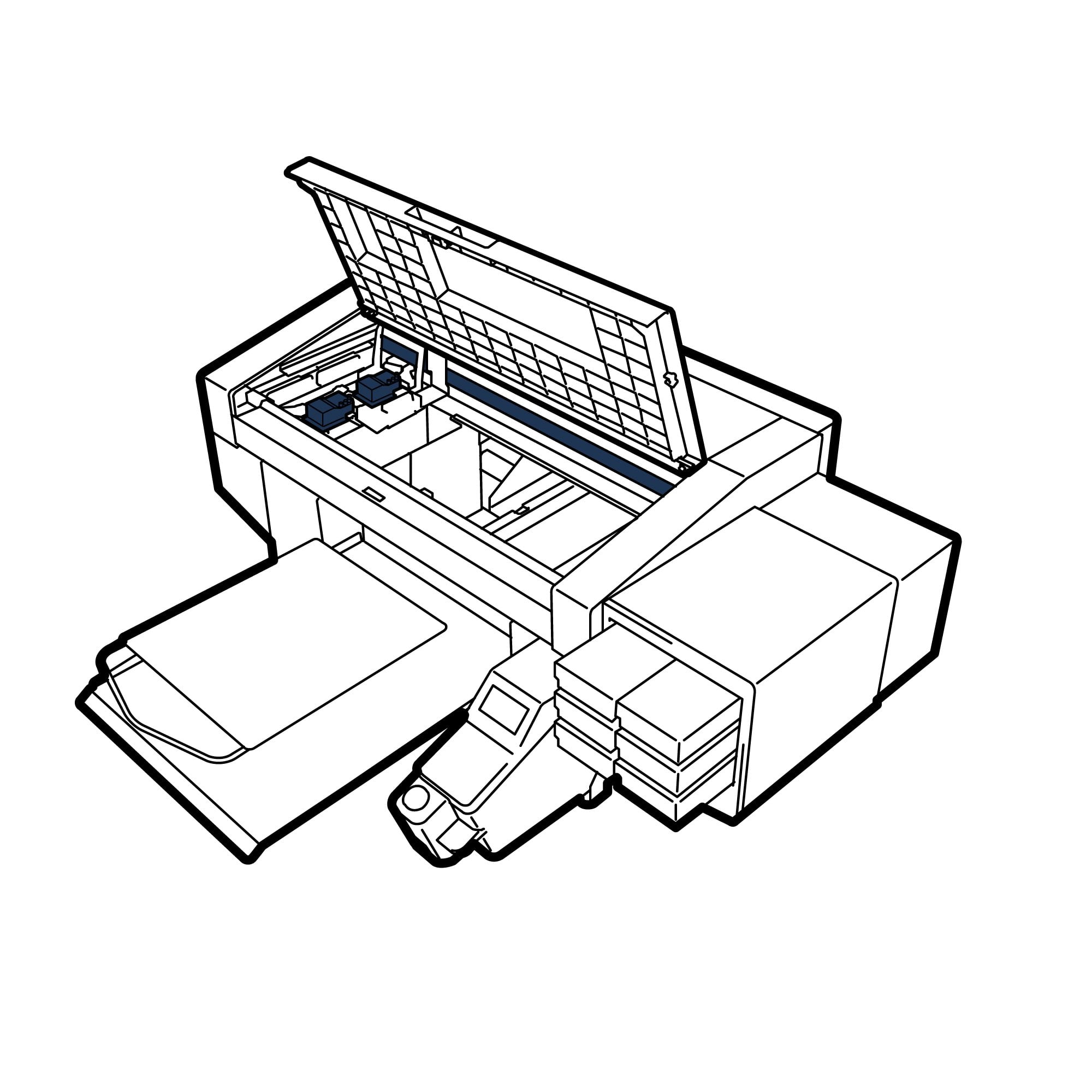 Brother GTX Ink Supply Interior Parts