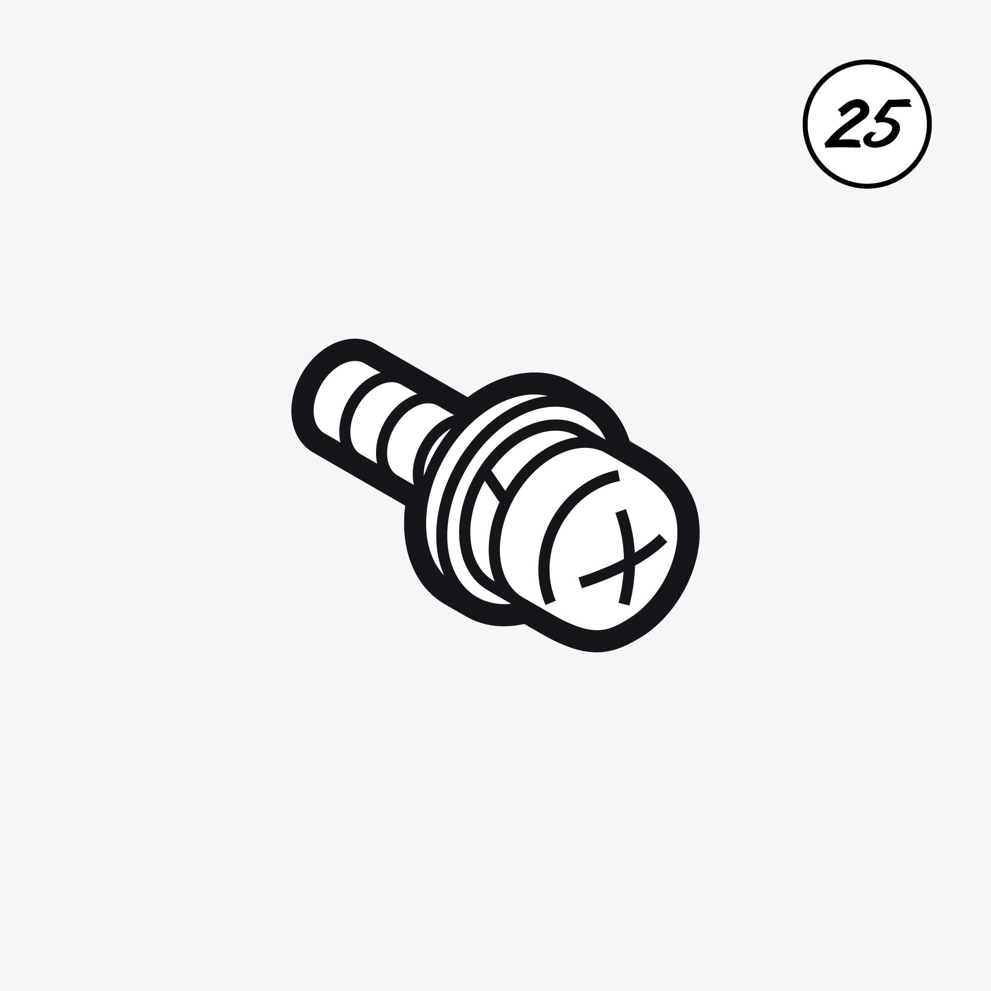 SCREW, PAN (S/P WASHER) M4X6