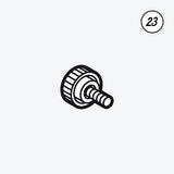 KNOB SCREW M5