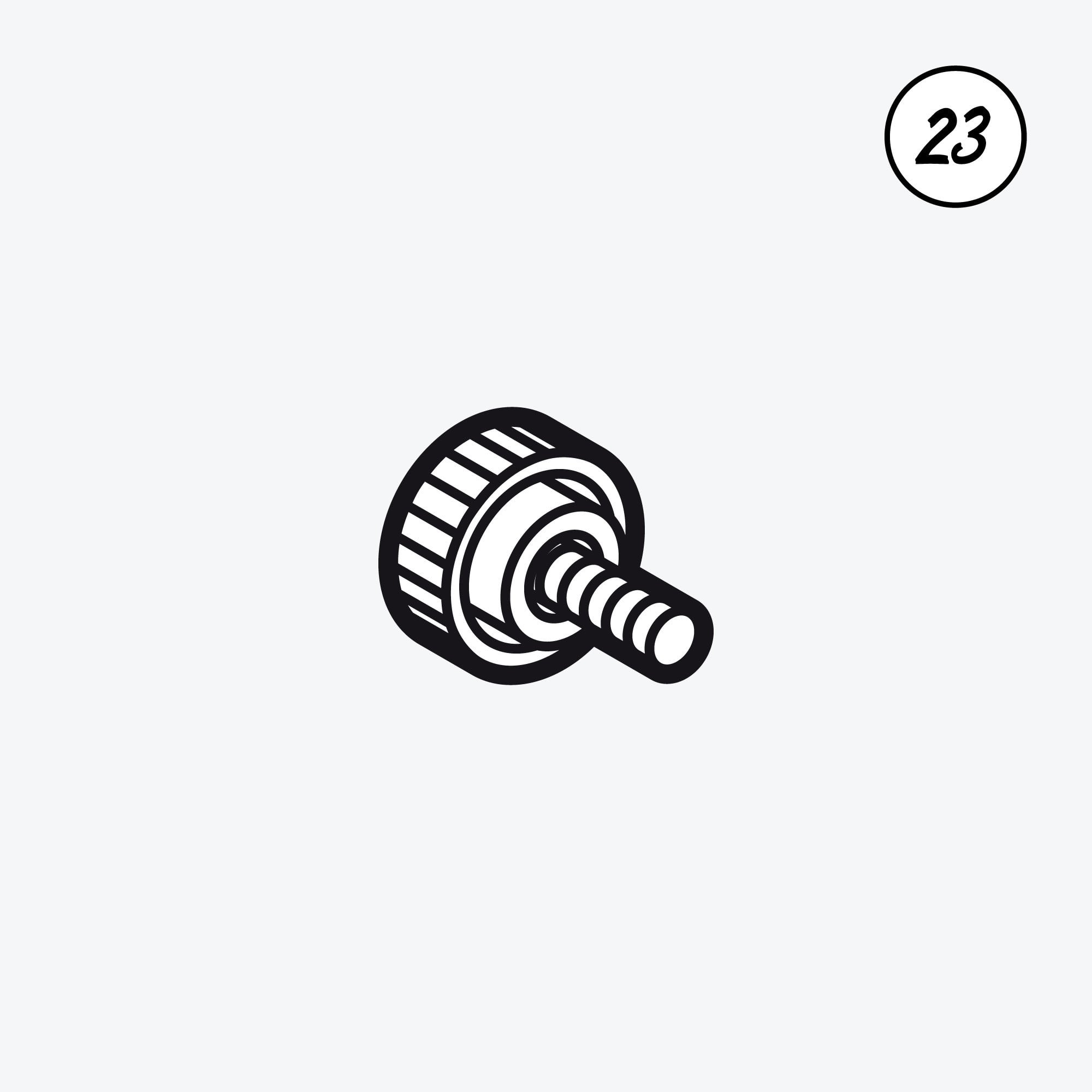 KNOB SCREW M5