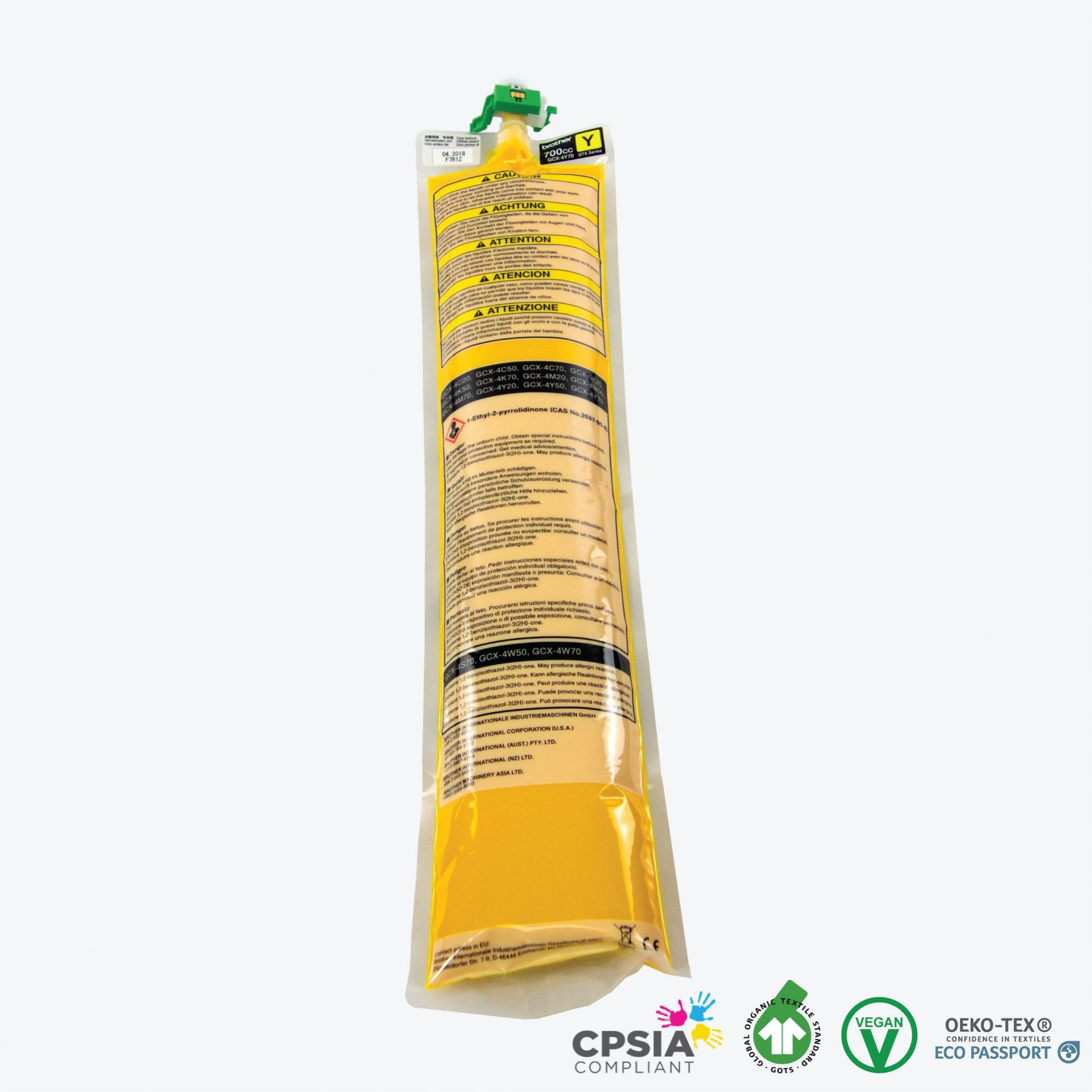 GTX Yellow Ink Pouch 700cc