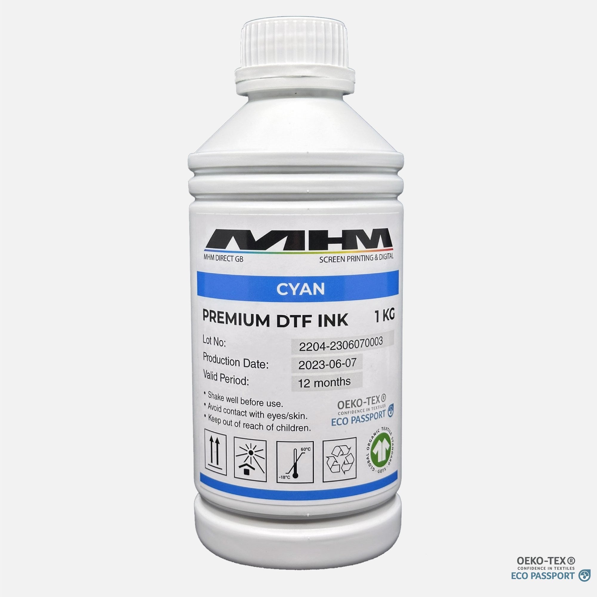 Premium DTF Ink - Cyan 1kg