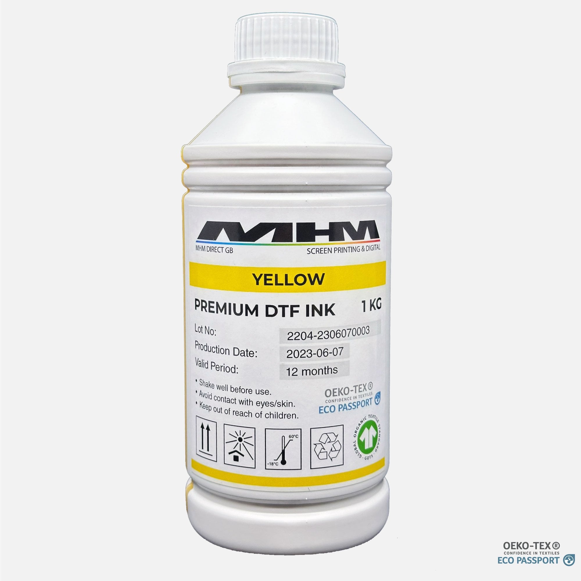 Premium DTF Ink - Yellow 1kg