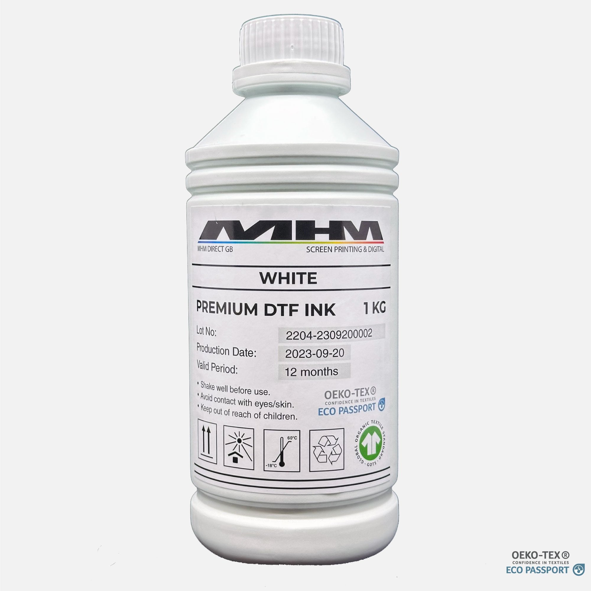 Premium DTF Ink - White 1kg