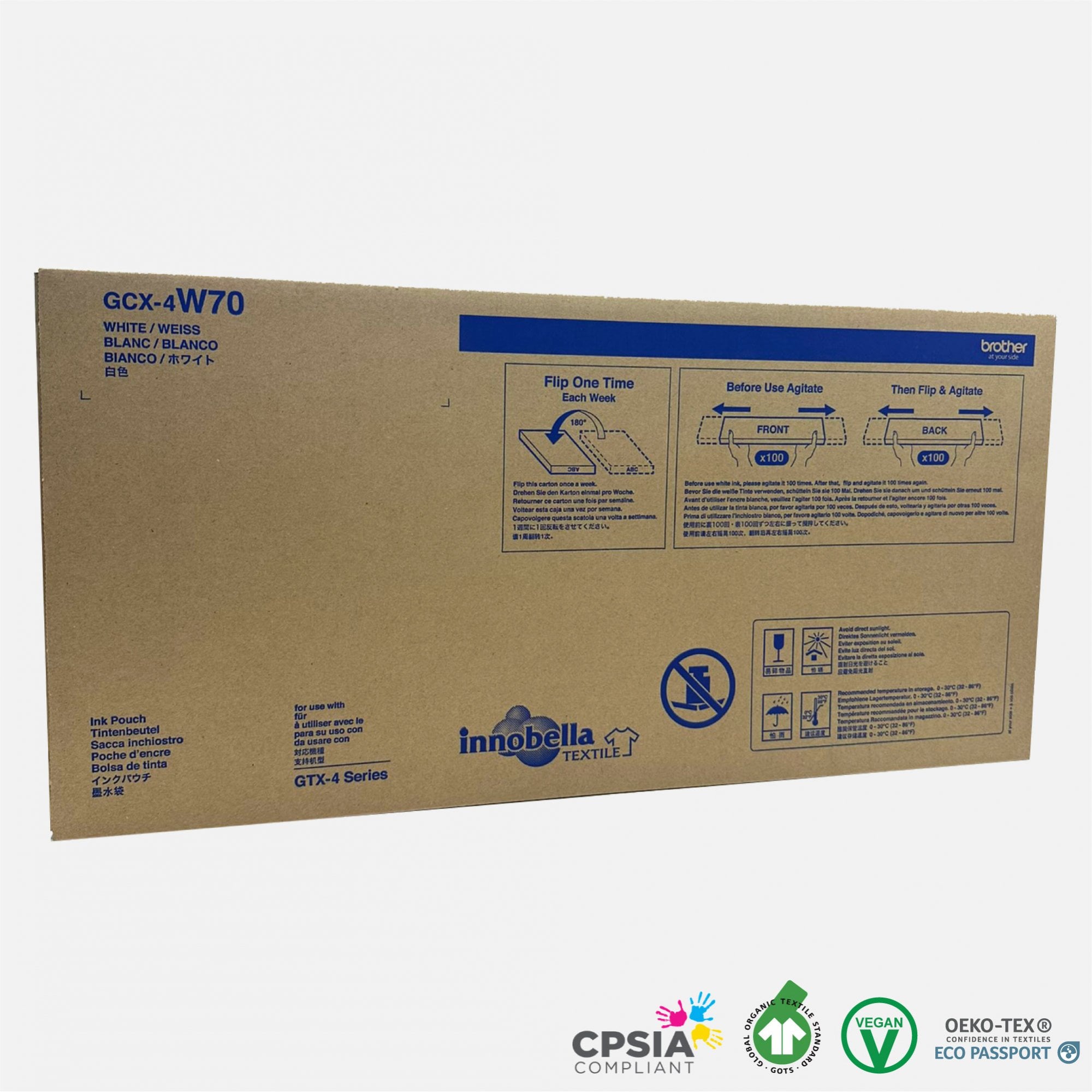 GTX White Ink Pouch 700cc (Twin Pack)