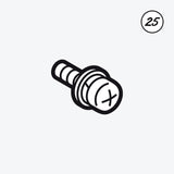 SCREW, PAN (S/P WASHER) M4X6